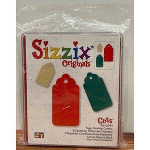 HTF Sizzix Originals CUTS Tags Scallop Combo Die 38-0944